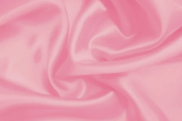 Zacht Roze Stof Textuur Achtergrond Detail Van Zijde Linnen Patroon — Stockfoto