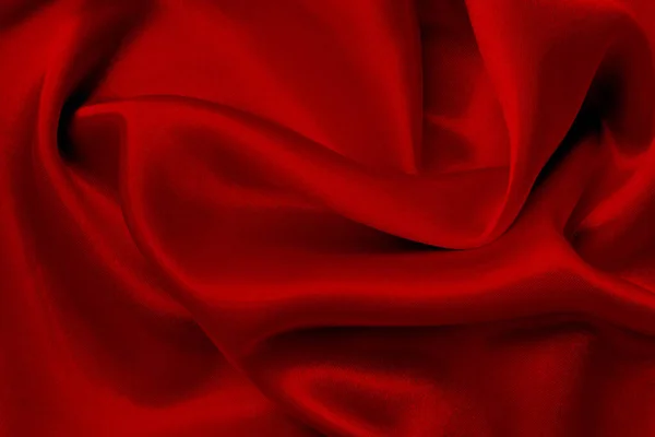 ダークレッドの生地の質感の背景 シルクやリネンのパターンの詳細 — ストック写真
