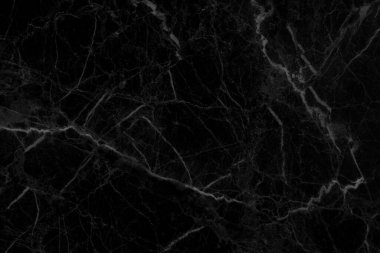 Siyah gri mermer, pürüzsüz parıltı desenli arka plan, doğal desenli fayans taşı zemininin karşı görüntüsü..