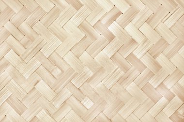 Eski bambu dokuma dokusu arka plan, eski usul örülü rattan mat deseni.