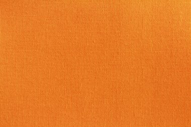 Arka plan için turuncu pamuk kumaş dokusu, doğal tekstil deseni.