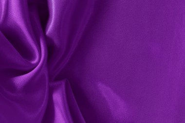 Koyu mor kumaş dokusu arka plan, ipeğin veya keten deseninin ayrıntıları.