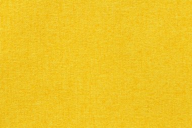Arkaplan için sarı kumaş dokusu, doğal tekstil deseni.
