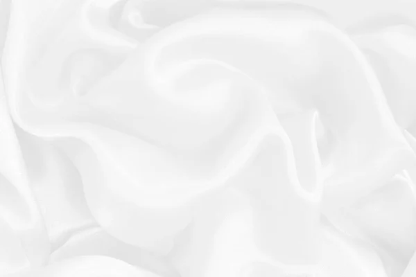 Beyaz kumaş dokusu arkaplanı, ipeğin veya keten deseninin ayrıntıları.