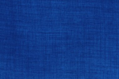 Arka plan için koyu mavi kumaş kumaş dokusu, doğal tekstil deseni.