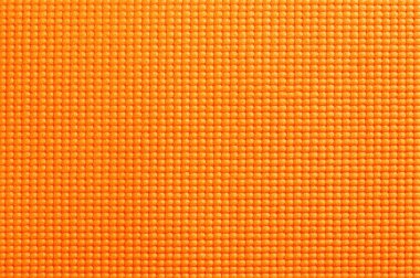 Turuncu yoga hasırı dokusu, arka plan için kauçuk deseni.