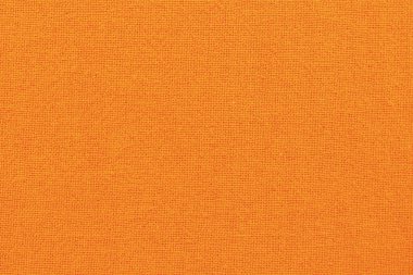 Arka plan için turuncu pamuk kumaş dokusu, doğal tekstil deseni.