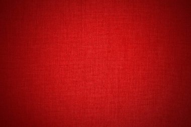 Arka plan için koyu kırmızı kumaş kumaş dokusu, doğal tekstil deseni..