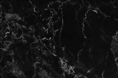 Siyah gri mermer, pürüzsüz parıltı desenli arka plan, doğal desenli fayans taşı zemininin karşı görüntüsü..