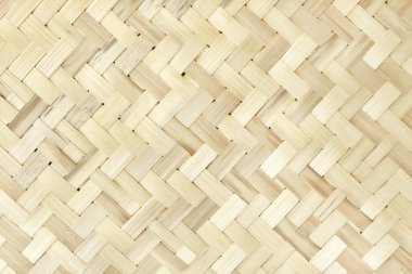 Eski bambu dokuma dokusu arka plan, eski usul örülü rattan mat deseni.