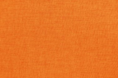 Arka plan için turuncu kumaş dokusu, doğal tekstil deseni.