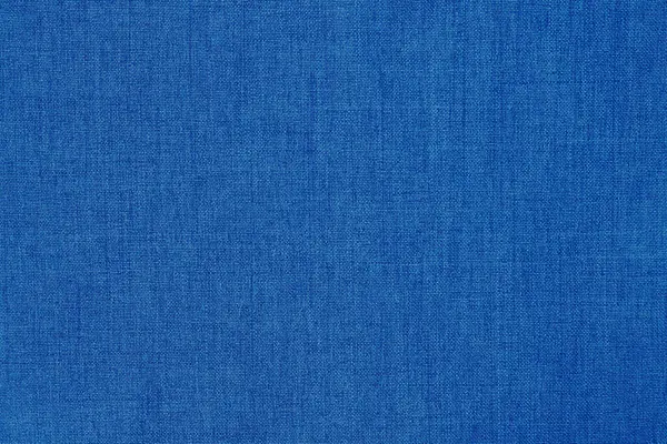 背景のためのダークブルーのリネン生地の布のテクスチャ 天然繊維パターン — ストック写真