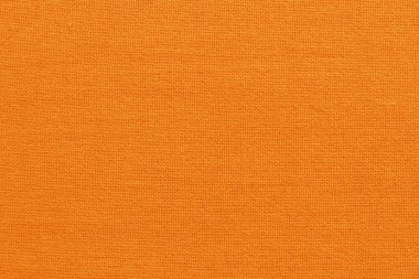 Arka plan için turuncu pamuk kumaş dokusu, doğal tekstil deseni.