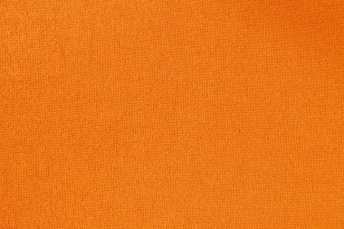 Arka plan için turuncu pamuk kumaş dokusu, doğal tekstil deseni.