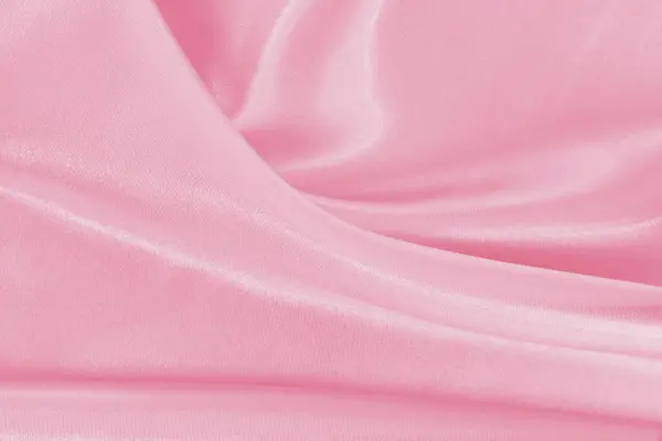 stock image Soft pink fabric texture background, detail of silk or linen pattern.