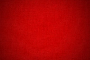 Arka plan için koyu kırmızı kumaş kumaş dokusu, doğal tekstil deseni..