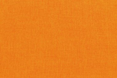 Arka plan için turuncu kumaş kumaş dokusu, doğal tekstil deseni.