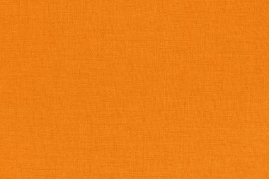 Arka plan için turuncu kumaş dokusu, doğal tekstil deseni.