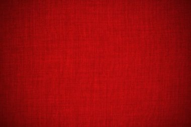 Arka plan için koyu kırmızı kumaş kumaş dokusu, doğal tekstil deseni..