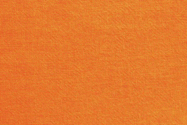Arka plan için turuncu pamuk kumaş dokusu, doğal tekstil deseni.