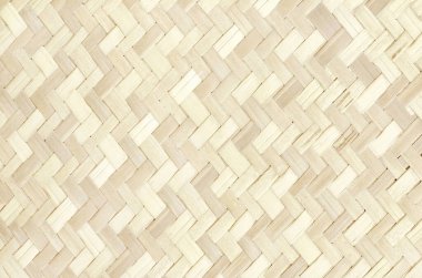 Eski bambu dokuma dokusu arka plan, eski usul örülü rattan mat deseni.