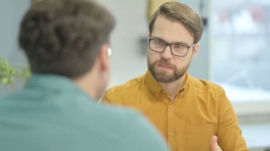 Angry Woman Fighting with Man in Office