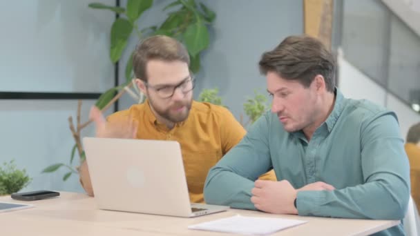 Angry Creative Business People Discussing Problem Office — Stock videók
