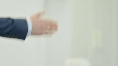 Close UP of Businessman Rejecting to Shake Hand