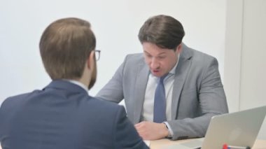 Angry Businessman Shouting on Employee, Argument