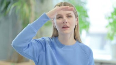 Portrait of Casual Young Woman Searching New Opportunity