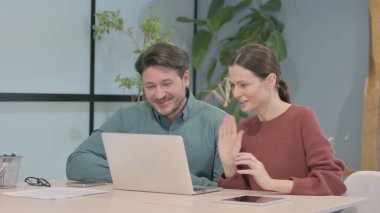 Creative Business People Talking on Online Video Call