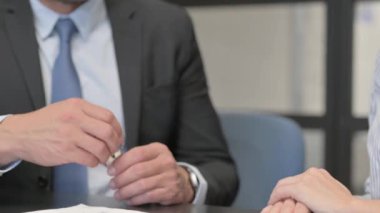 Close Up of Business People Shaking Hand