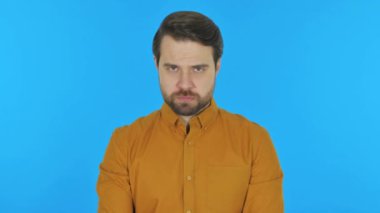 Mavi Arkaplanda Savaşan Boksör, Portre