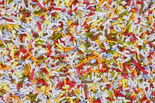 Close Barras Coloridas Forma Açúcar Polvilhas — Fotografia de Stock