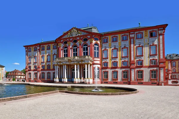 Bruchsal Almanya Ağustos 2023 Bruchsal Sarayı Adında Güneşli Bir Şato — Stok fotoğraf