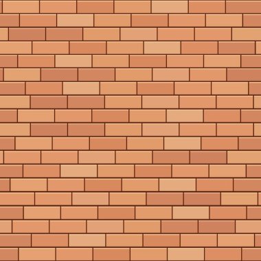 Duvarın arkası tuğla. vektör deseni Kusursuz Tasarım Duvar Kağıdı