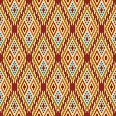 geometrik etnik seamless modeli,