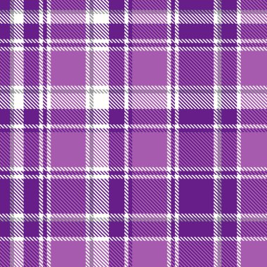 Mor renkli tartan, tekstil tasarımı için ekose desenli arkaplan kontrolü. Tekstil ya da baskı tasarımı için mükemmel. vektör illüstrasyonu.