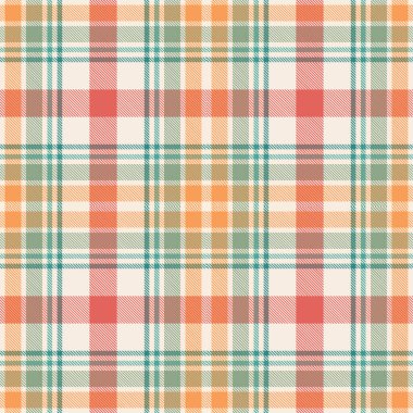 Tartan ekose desen dokusu. Kusursuz vektör deseni. Tekstil ya da baskı tasarımı için mükemmel. Vektör illüstrasyonu.