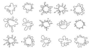 Sıçrama çizgisi simgesi logo koleksiyonu. Vektör illüstrasyonu.