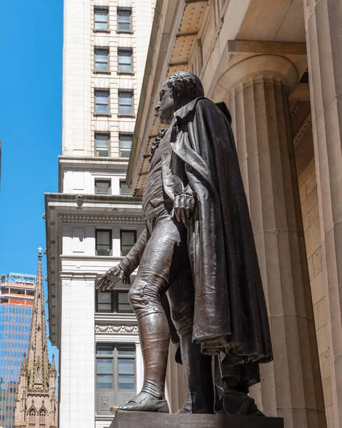 Statua George Washington Nella Federal Hall New York — Foto Stock