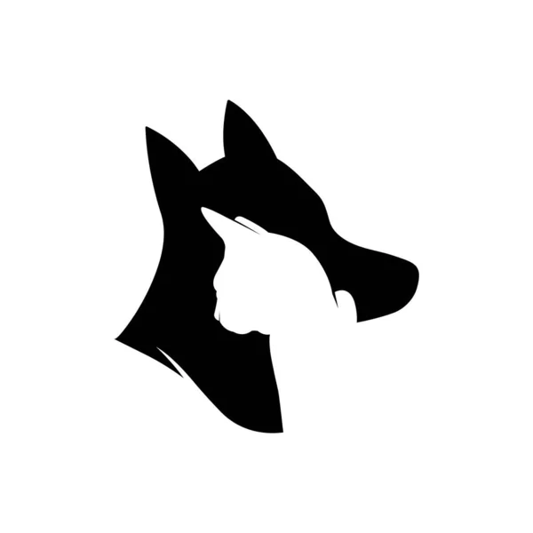 Zwierzaki Zwierząt Weterynaryjnych Logo Kliniki — Wektor stockowy