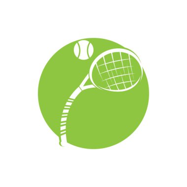 Tenis logosu vektör tasarım şablonu