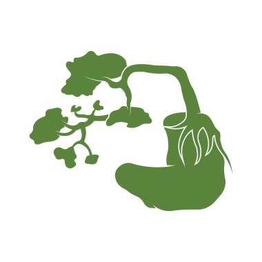 Bonsei logo vektör çizimi