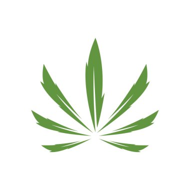 Esrar yaprağı logosu İlham Tasarımı