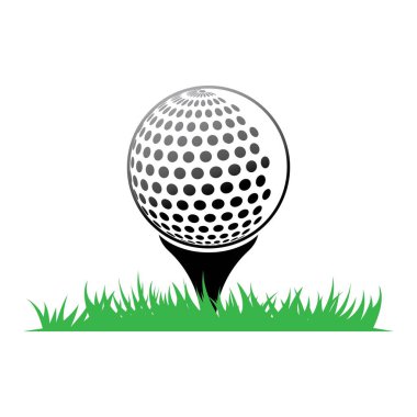 Golf Logo Şablonu vektör tasarımı