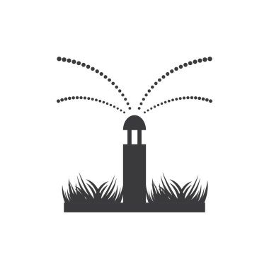 Sulama logosu tasarım vektörü