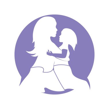 Anneler Günün kutlu olsun logo vektör çizimi