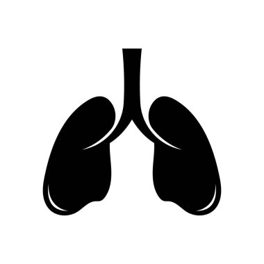 Ciğerler logo tasarım vektör şablonu