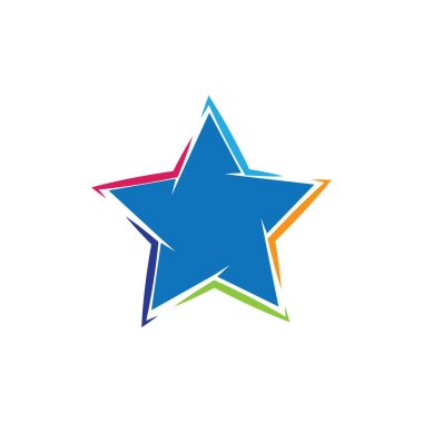 Yıldız Logosu Şablonu vektör illüstrasyon tasarımı